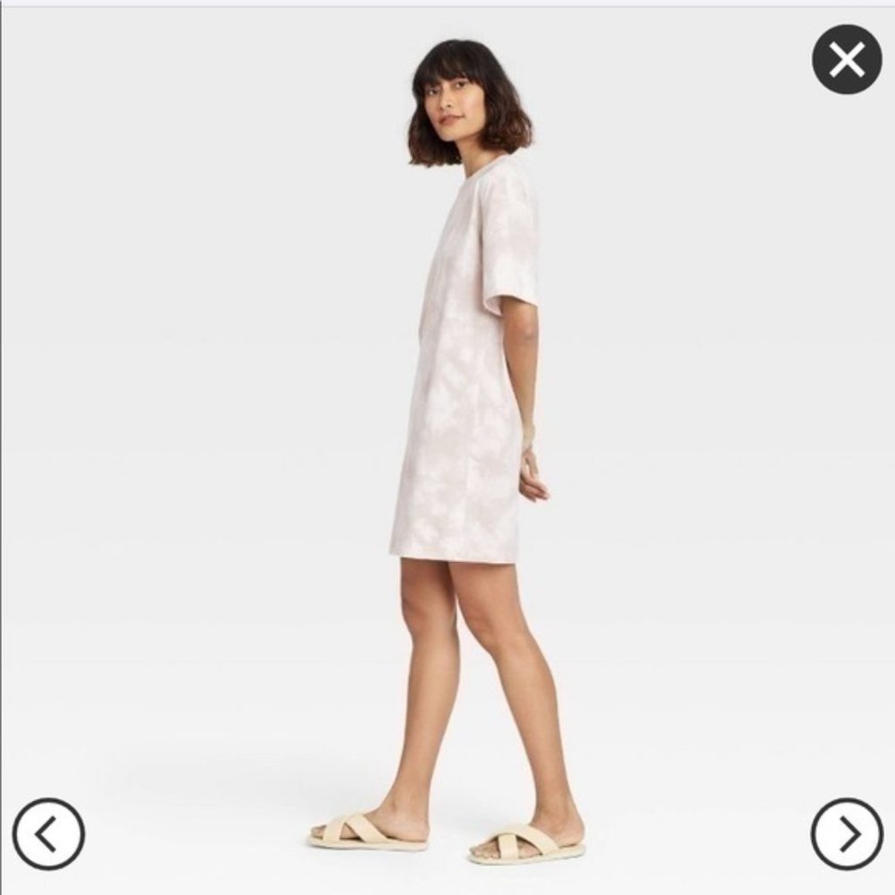 Women's Elbow Sleeve Knit T-Shirt Dress - A New Day™